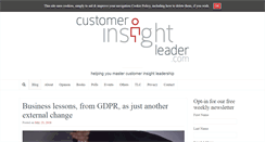 Desktop Screenshot of customerinsightleader.com