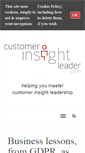 Mobile Screenshot of customerinsightleader.com