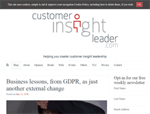 Tablet Screenshot of customerinsightleader.com